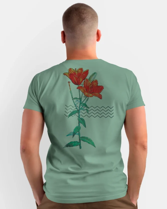 Camiseta Estampada Flower Color Forest - Imagem 5