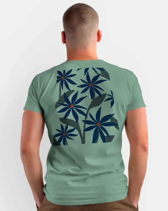Camiseta Estampada Painel de Flores Forest - Imagem 5