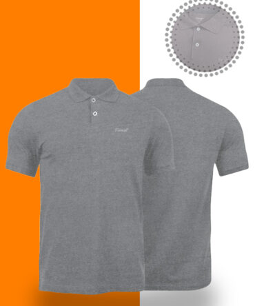 Camiseta Polo Cinza Forest